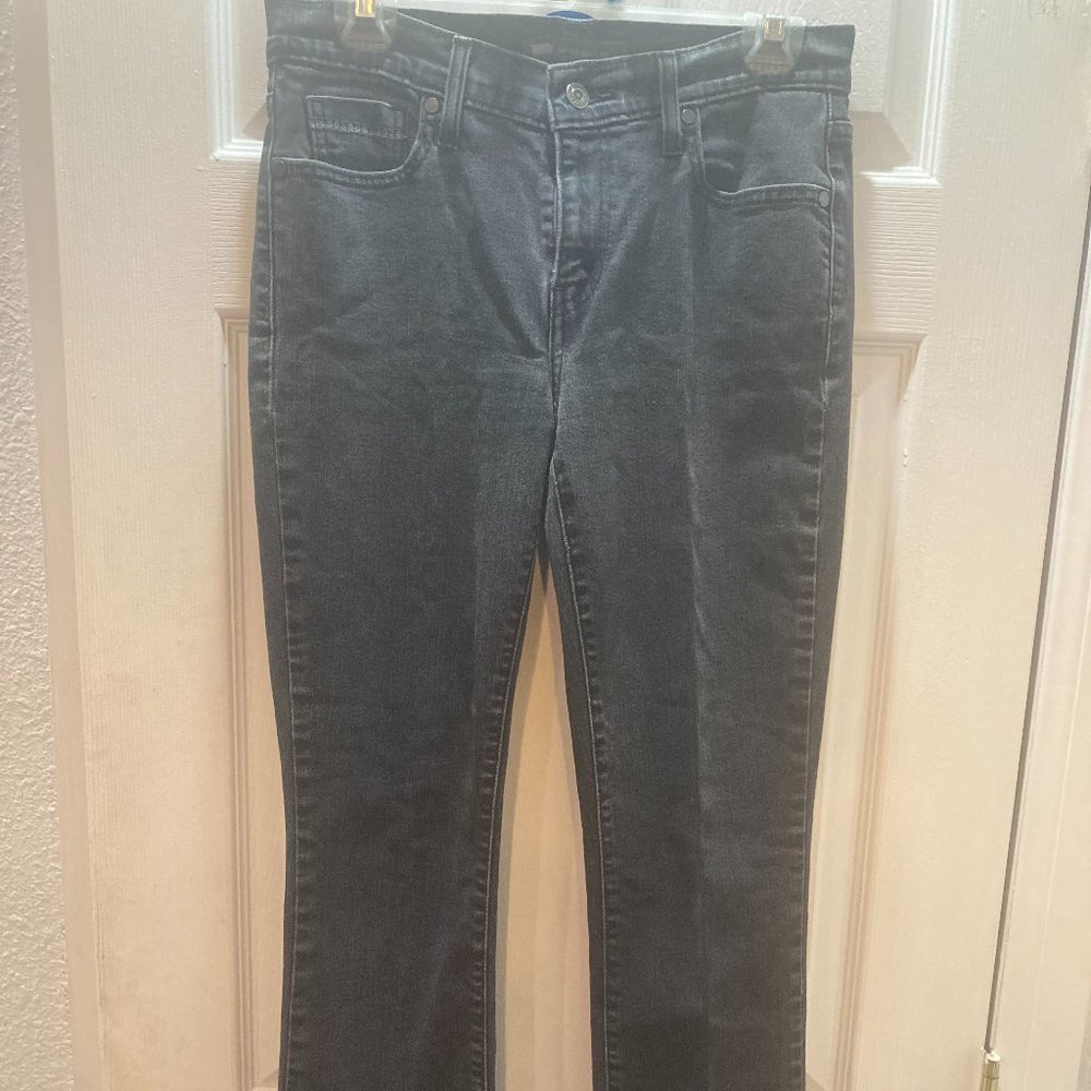 Levi's 505 Faded Black Denim Straight Leg Ladies Jeans